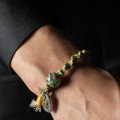 Handmade Dzi Bead Bracelet