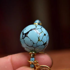 Turquoise Iron Wire Necklace