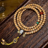 108-Count Natural Crackled Bodhi Seed Mala