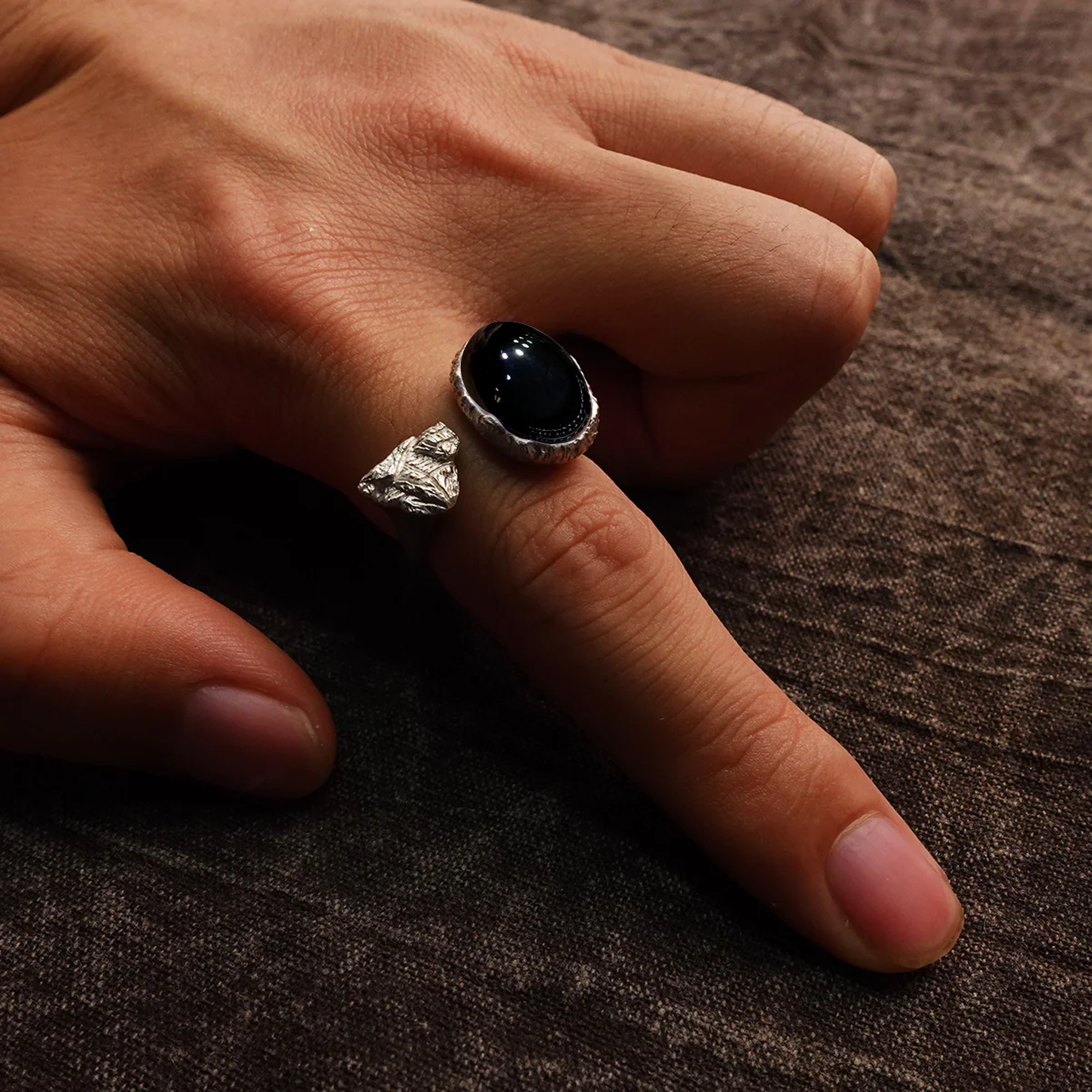 KAILASH ENERGY Chakra Awakening Ring Seven Chakra Gemstone 925 Sterling Silver Adjustable