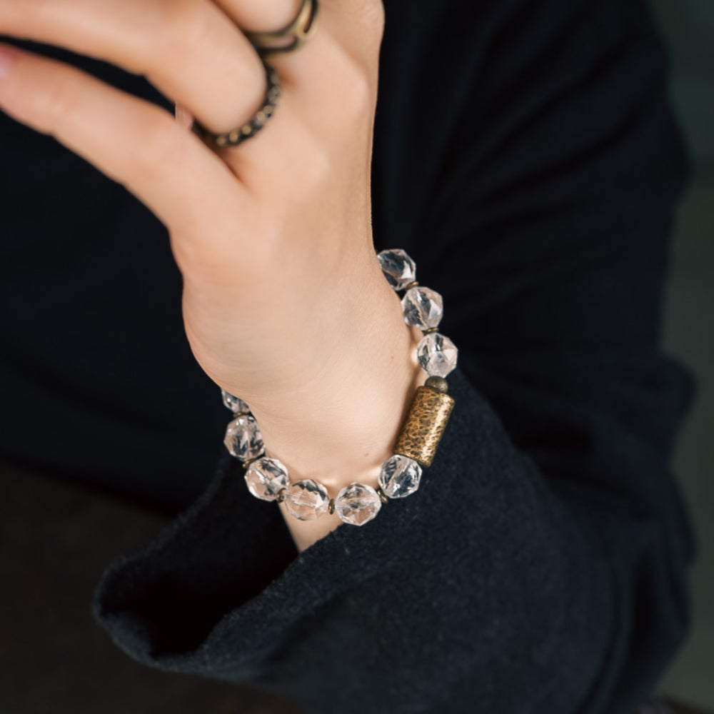 Clear Quartz Energy Bracelet for Balance and Purification