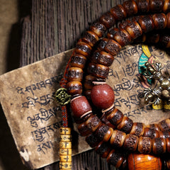 Kailash Energy Sacred Protector Silver and Brass Mala 108 Mala Beads