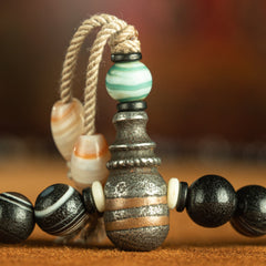 Himalayan Eye of the Buddha 108 Beads Mala Necklace for Spiritual Healing