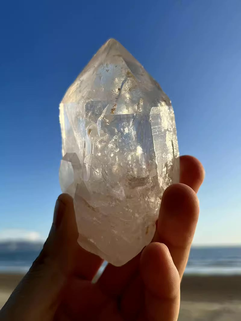 Tibet Angel Quartz Crystal White Raw Crystal Awakens Angelic Energy