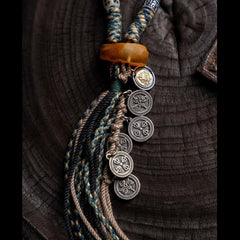 Sacred Guardian 108 Mala Beads Yak Bone Amber and Antler