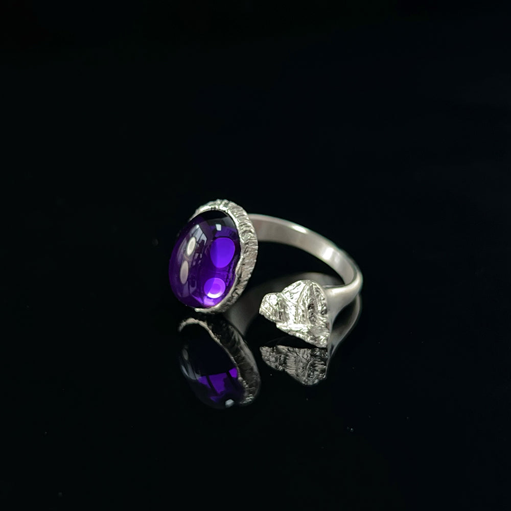 KAILASH ENERGY Chakra Awakening Ring Seven Chakra Gemstone 925 Sterling Silver Adjustable