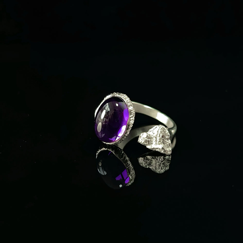KAILASH ENERGY Chakra Awakening Ring Seven Chakra Gemstone 925 Sterling Silver Adjustable