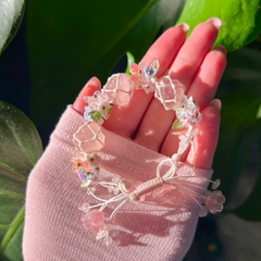 Radiant Embrace Love Energy Rose Quartz Bracelet