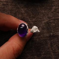 KAILASH ENERGY Chakra Awakening Ring Seven Chakra Gemstone 925 Sterling Silver Adjustable