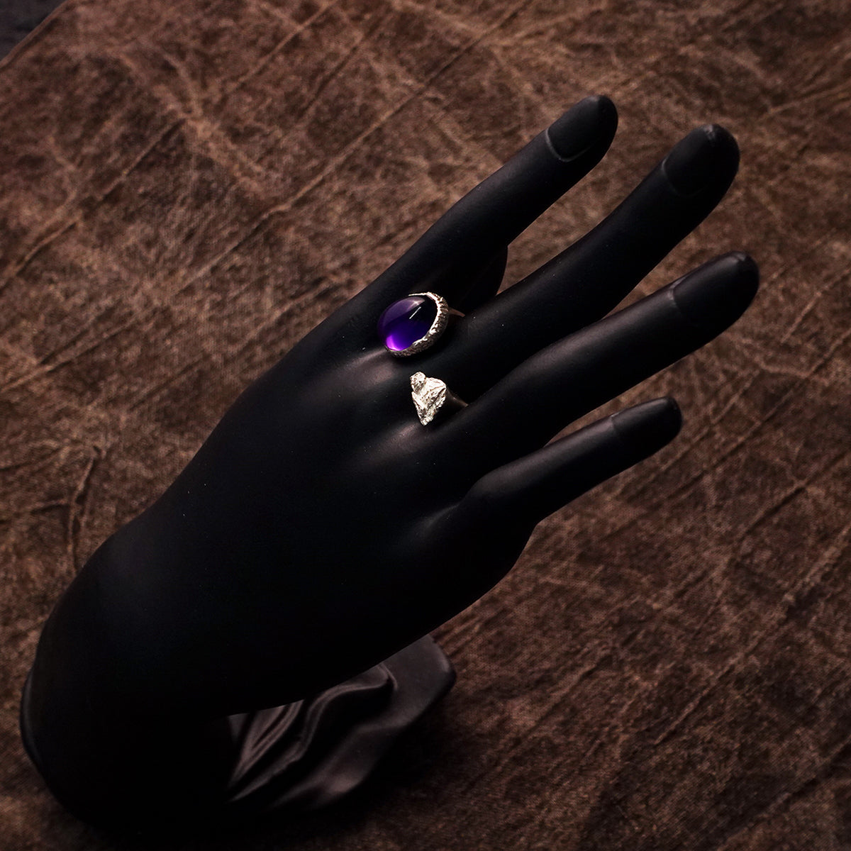 KAILASH ENERGY Chakra Awakening Ring Seven Chakra Gemstone 925 Sterling Silver Adjustable