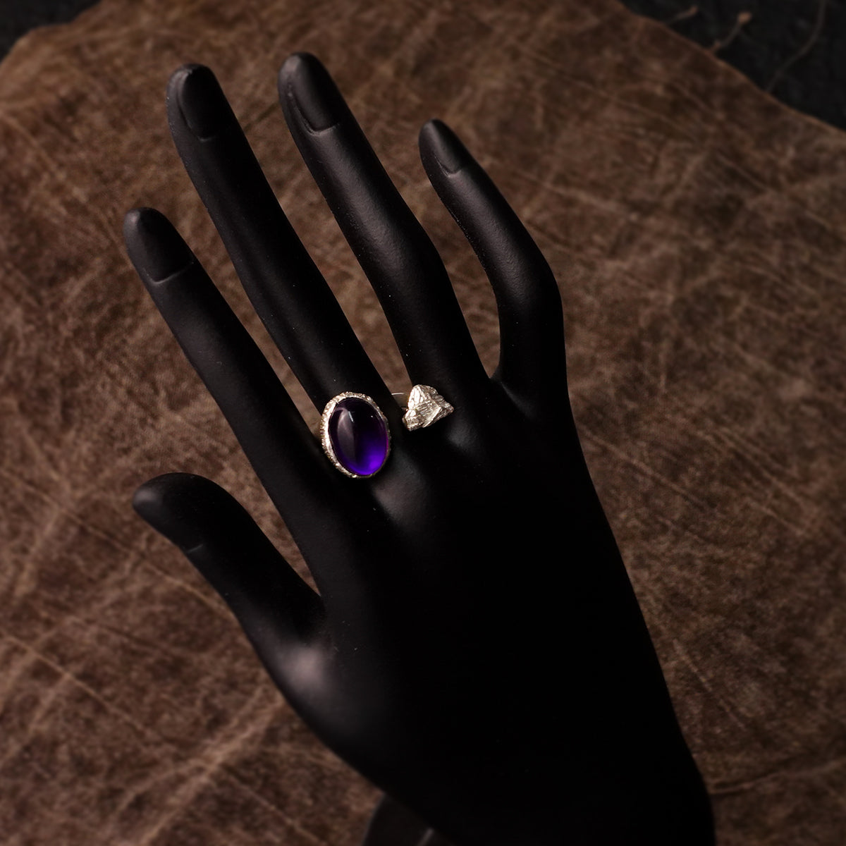 KAILASH ENERGY Chakra Awakening Ring Seven Chakra Gemstone 925 Sterling Silver Adjustable