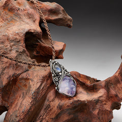Peace Energy Amethyst Silver Pendants