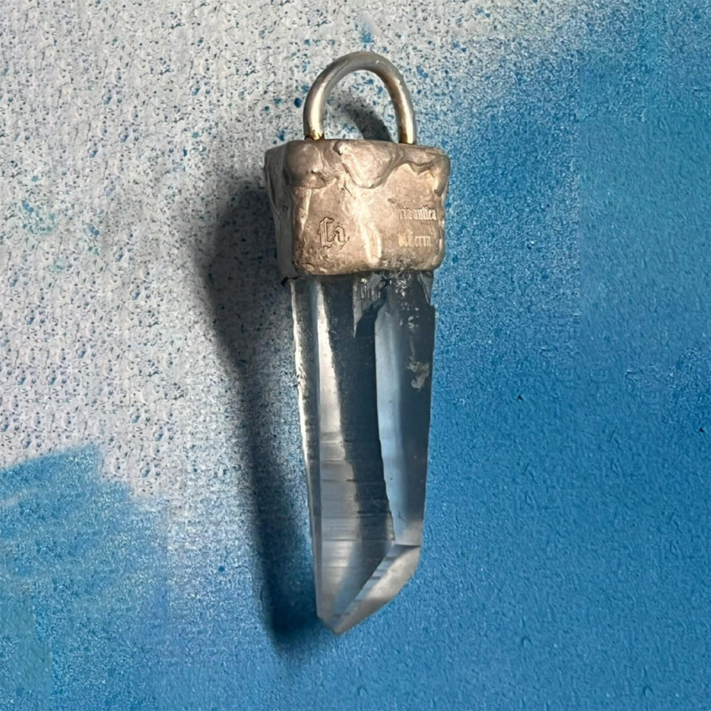 Customizable Energy Talisman Clarity Quartz Pendant