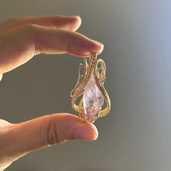 Kailash Energy Amour Amethyst Pendant in Handcrafted Copper
