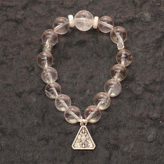 Pure Serenity Tibetan Quartz & Silver Healing Bracelet