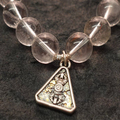 Pure Serenity Tibetan Quartz & Silver Healing Bracelet