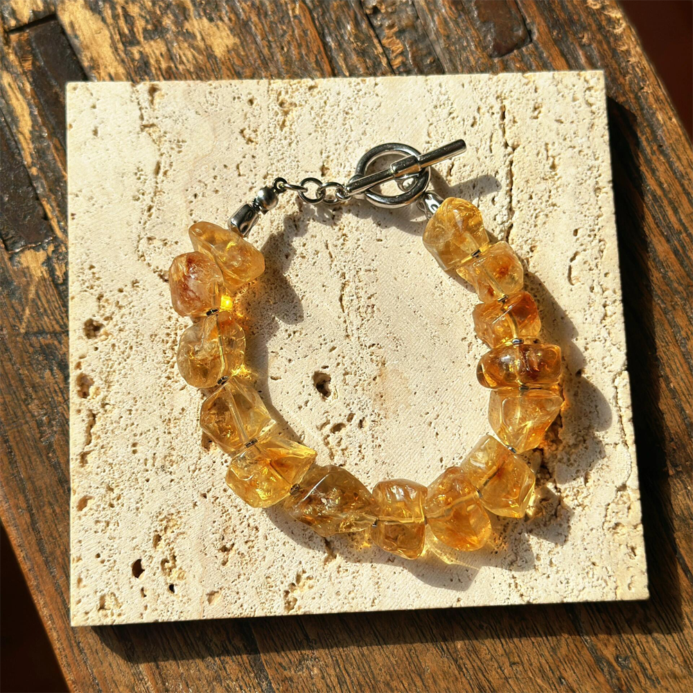 Kailash Energy Detailed Wealth Citrine Bracelet