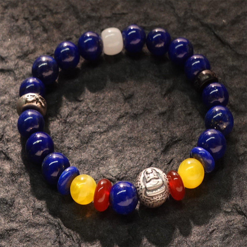 Spiritual Clarity Akshobhya Lapis Lazuli Buddha Bracelet