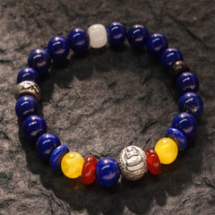 Spiritual Clarity Akshobhya Lapis Lazuli Buddha Bracelet
