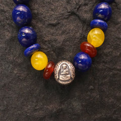 Spiritual Clarity Akshobhya Lapis Lazuli Buddha Bracelet