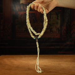 108 Beads Antique Tibetan Jade & Turquoise Bodhi Seed Prayer Bracelet