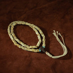 108 Beads Antique Tibetan Jade & Turquoise Bodhi Seed Prayer Bracelet