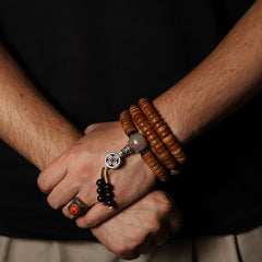 Vitality Yak Bone 108 Mala Beads Necklace
