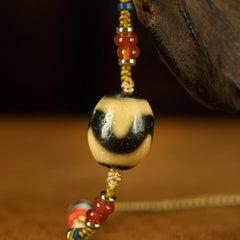 108 Bead Tibetan Dzi Bead Necklace