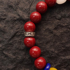 Protection & Love Amitabha Cinnabar Buddha Bracelet