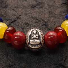 Protection & Love Amitabha Cinnabar Buddha Bracelet