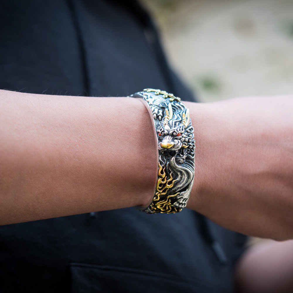 Protector's Aegis Brass Bracelet