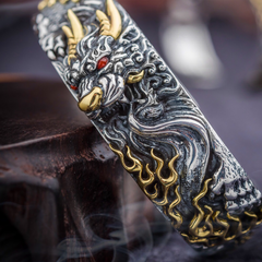 Protector's Aegis Brass Bracelet