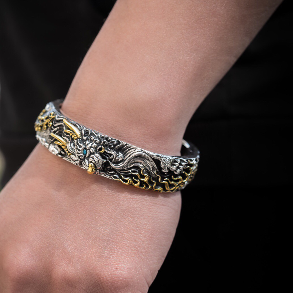 Protector's Aegis Brass Bracelet