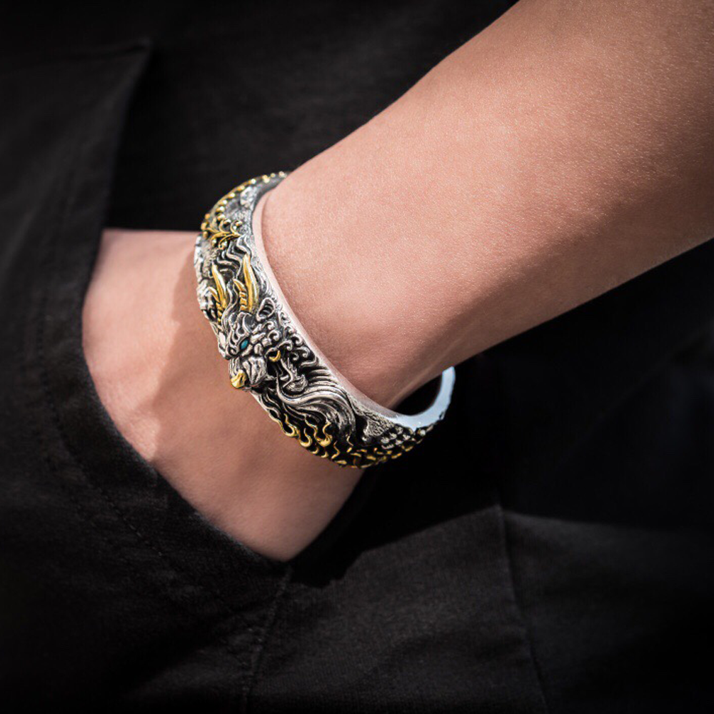 Protector's Aegis Brass Bracelet