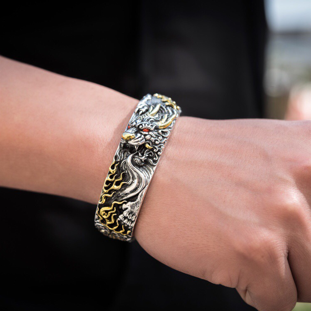 Protector's Aegis Brass Bracelet