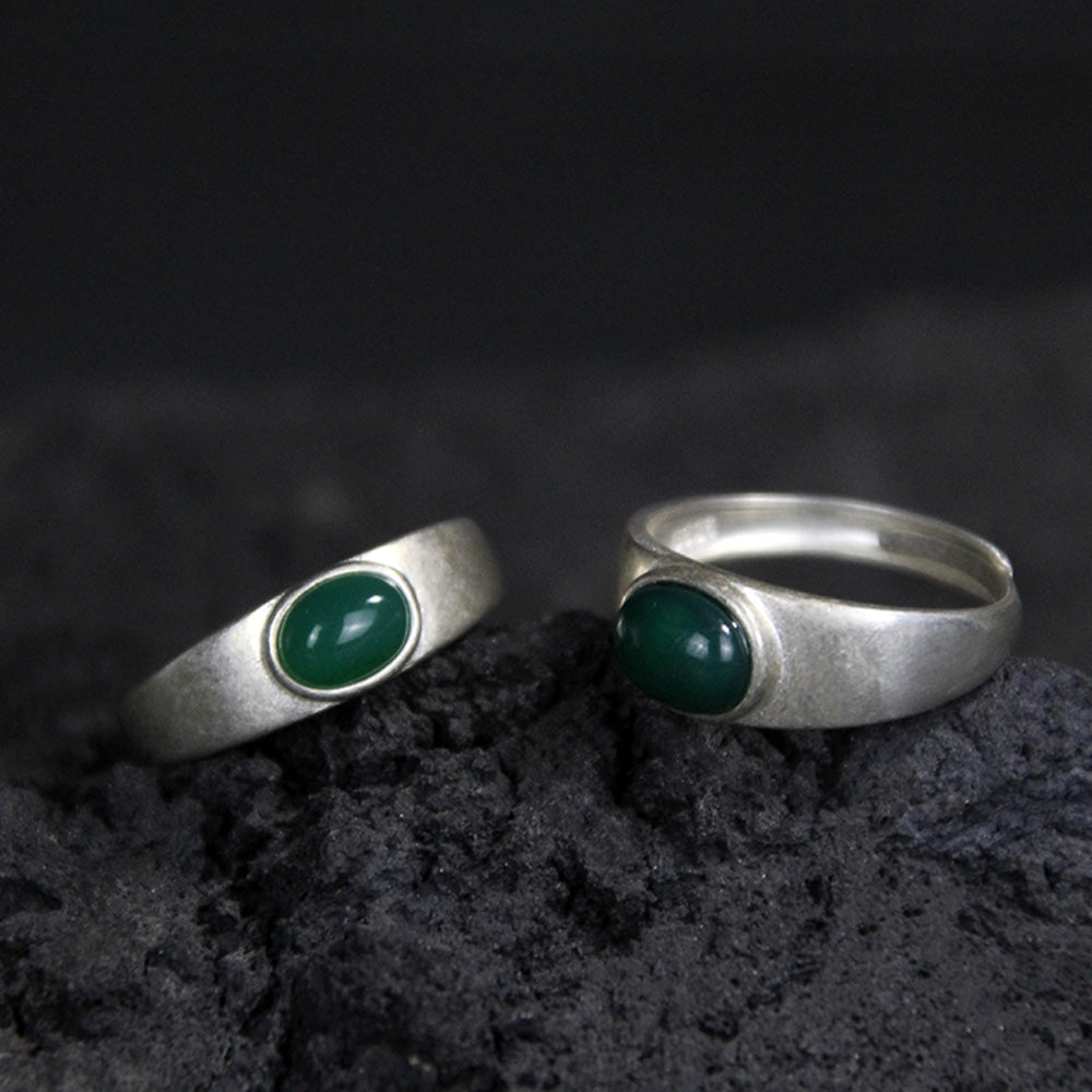 Wealth Harmony Turquoise Sterling Silver Rings