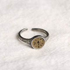 Sacred Protection Mantra Ring – Green Tara, Medicine Buddha, and Black Tara