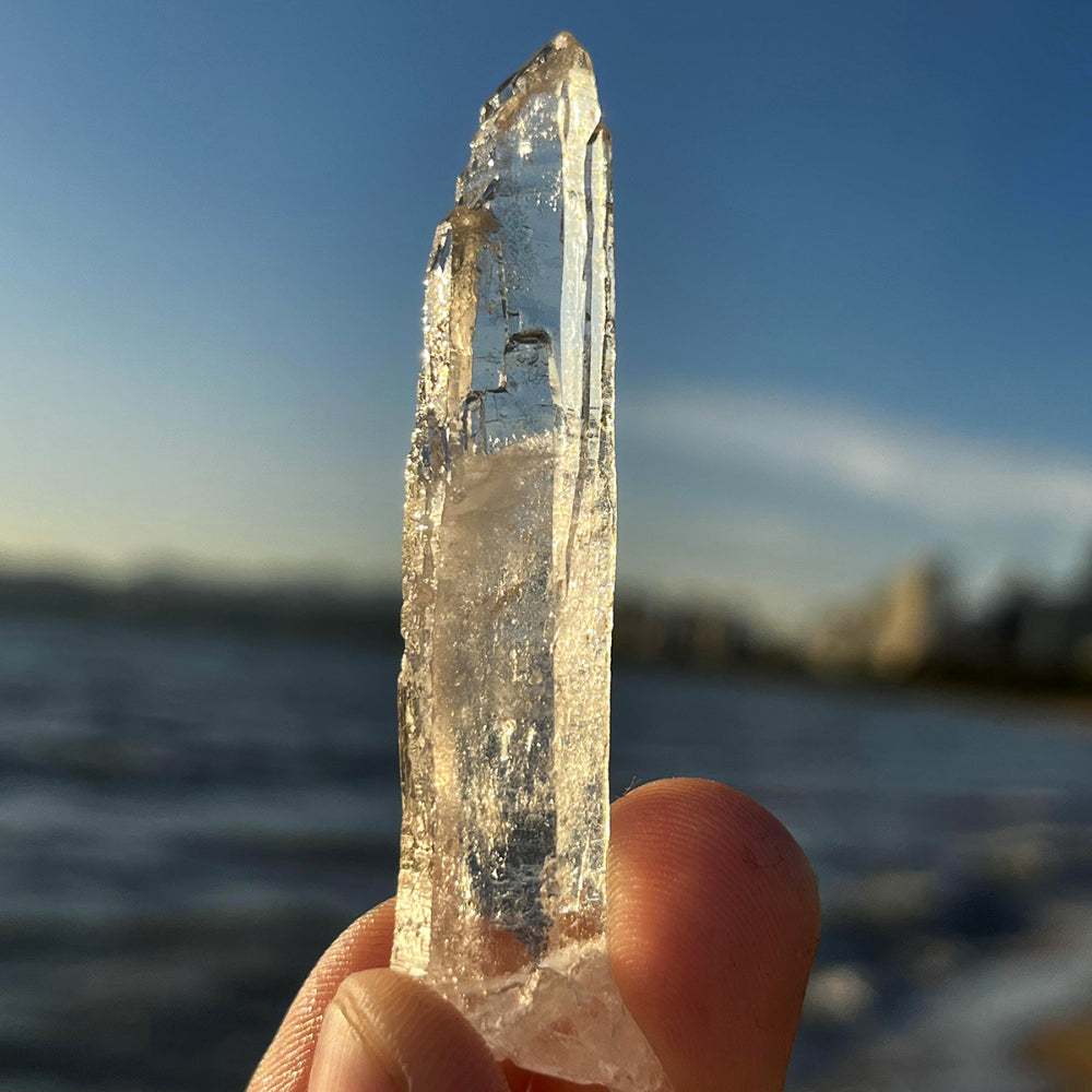 Rare Tibetan Spiral Nirvana White Quartz Crystal