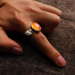 KAILASH ENERGY Chakra Awakening Ring Seven Chakra Gemstone 925 Sterling Silver Adjustable